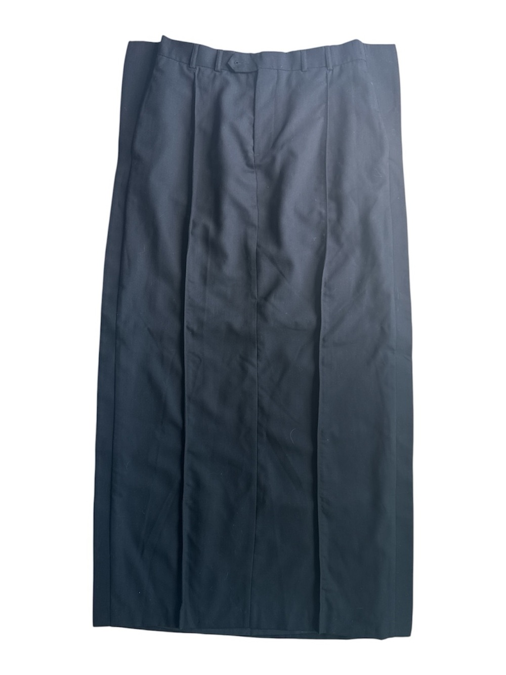 BETTTER Side Ribbed Maxi Skirt Black 100% Wool NWT BrownsDrop S Upcycled Minimal - Picture 4 of 8